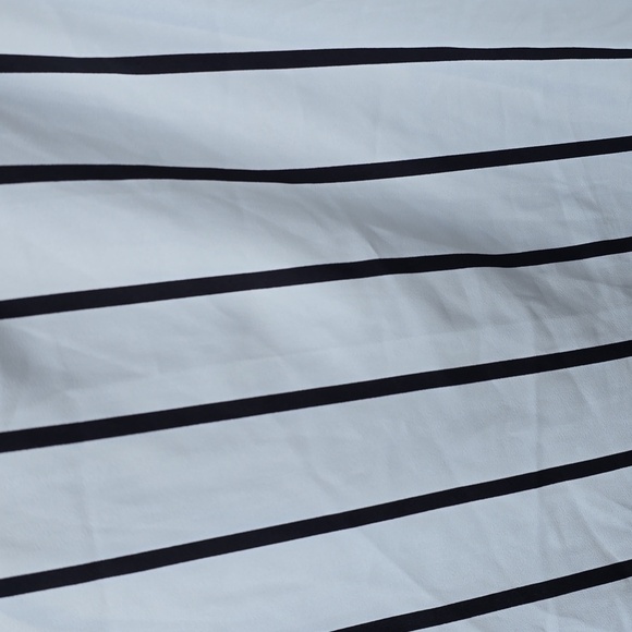 Torrid Harper Flutter Sleeve Blouse Black White Stripe 2X - Picture 9 of 14